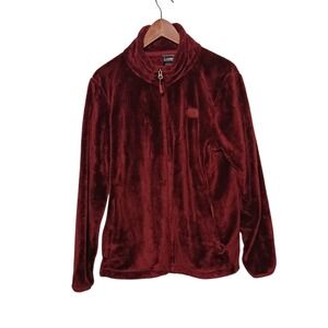 The North Face Maroon Fleece Full Zip Jacket XL